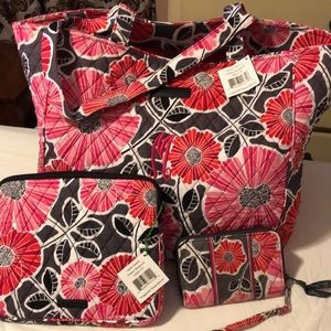 New with tags Vera Bradley Grand Tote 2.0 & tablet sleeve. Read description!!